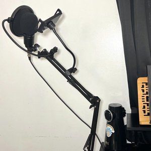 Professional Studio Condenser Mic + T20 Boom Arm & Shock Mount